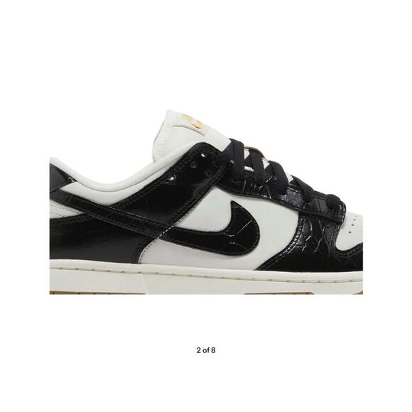 NIKE | Women’s Dunk low XL Black Croc | 7.5 - Picture 2 of 7
